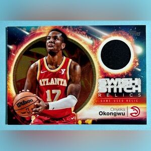 Topps Swish and Stitch Relics Card - Blue and White